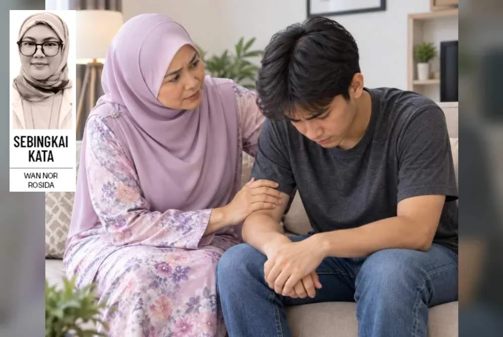 Menjadi tempat anak meluah bukan bermakna kita mesti mempunyai jawapan untuk semua masalah mereka kerana kadangkala anak hanya mahu didengari. Foto imej dijana AI