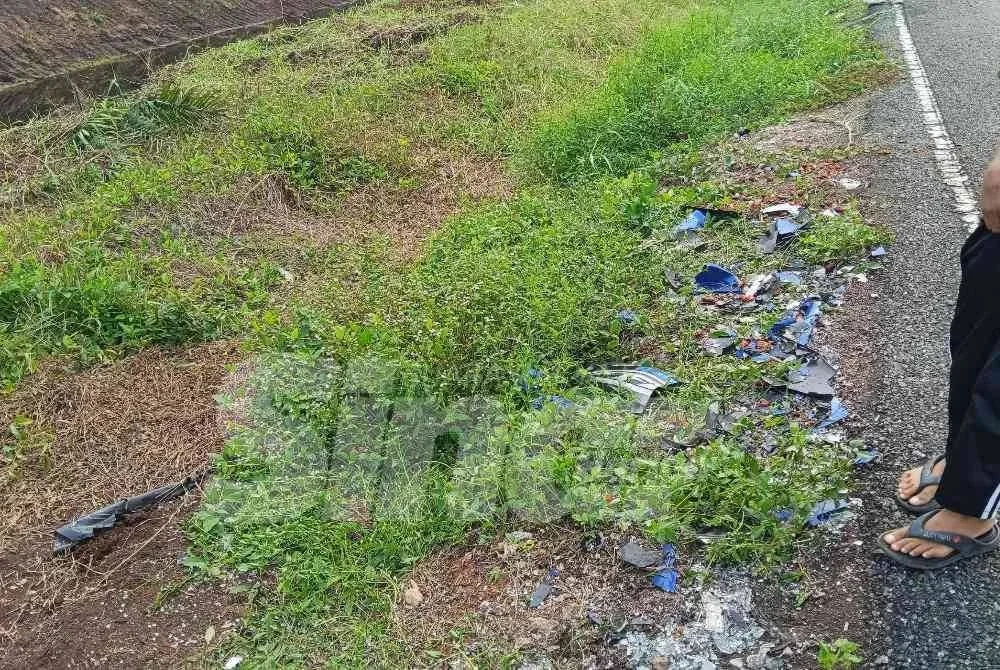 Lokasi nahas di Kampung Parit Haji Siraj Pontian.
