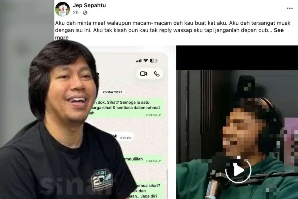 Jep meluahkan kekecewaannya menerusi satu hantaran di Facebook pada Khamis. Foto: Sinar FM