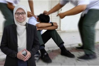 Masyarakat termasuk bijak pandai hanya mampu membuat andaian mengenai punca-punca kes buli berlaku. Gambar kanan: Mardhiyyah Johari