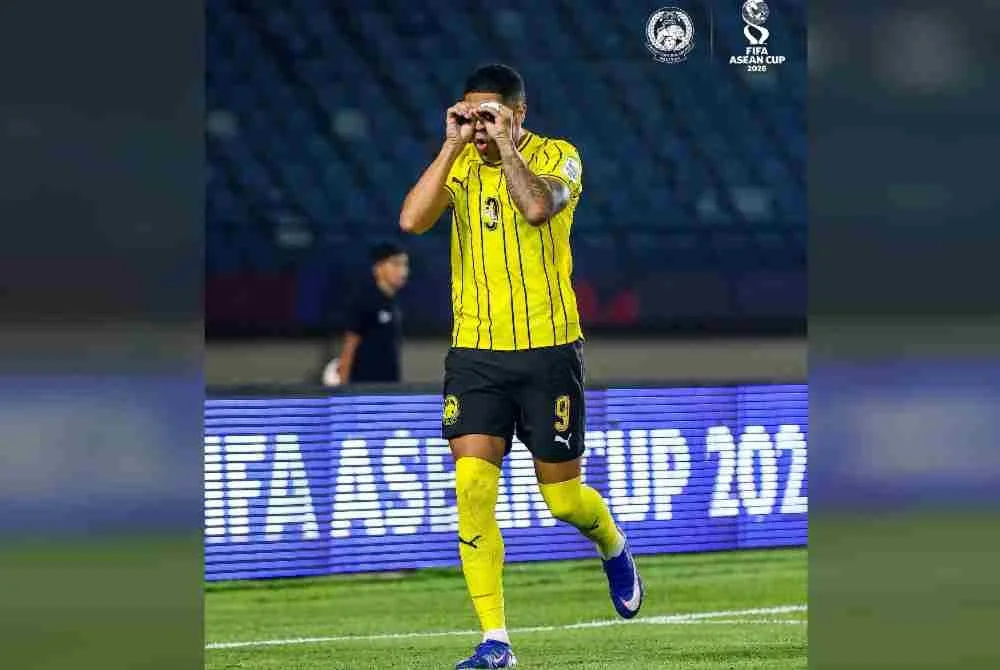 Bergson muncul sebagai peledak berbisa Harimau Malaya apabila meledak empat gol sepanjang kempen Piala ASEAN FIFA 2026. Foto: Malaysia NT