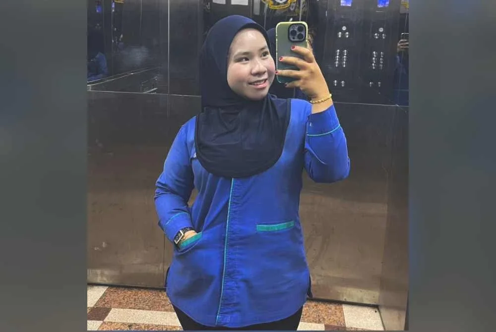 Anis Maisarah bangga dengan pekerjaannya sebagai pekerja pembersihan. Foto ihsan Anis Maisarah