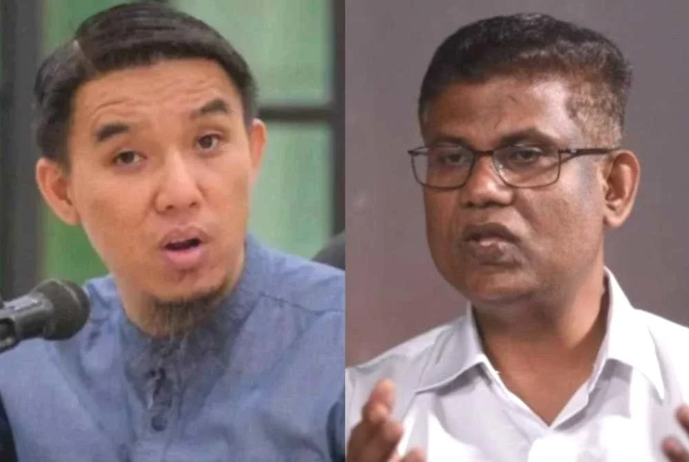 Ganabatirau (kanan) memfailkan saman fitnah di Mahkamah Tinggi Kuala Lumpur terhadap Firdaus Wong.