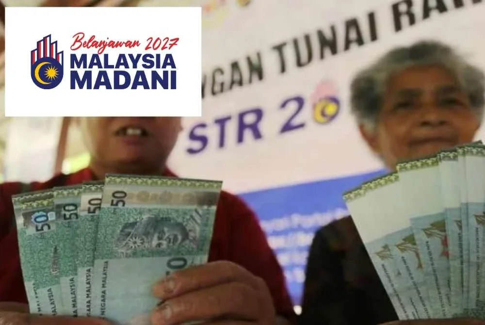 Peruntukan Sumbangan Tunai Rahmah (STR) 2027 ditingkatkan kepada RM16 bilion ketimbang RM15 bilion pada 2026. Gambar hiasan 