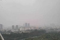 Keadaan jerebu di sekitar Bukit Jalil.
