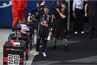 Verstappen mahu tamatkan 'kerja yang belum selesai' dalam saingan GP Singapura di Marina Bay bermula hari ini. Foto : AFP.