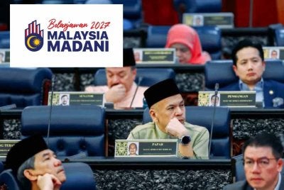 Armizan (tengah) pada pembentangan Belanjawan 2027 di Dewan Rakyat di Kuala Lumpur pada Jumaat.