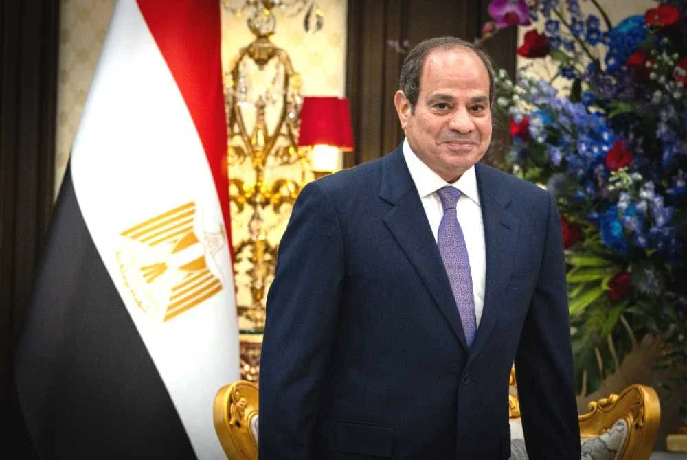 Presiden Mesir, Abdel Fattah El-Sisi ketika Istiadat Sambutan Negara di Istana Negara pada Sabtu bersempena lawatan negara pertama beliau ke Malaysia sejak memegang jawatan pada Jun 2014. Foto Bernama