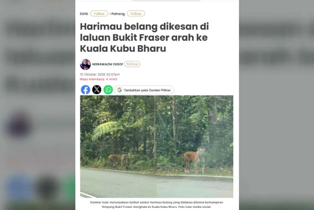 Laporan oleh Sinar Harian pada Sabtu.