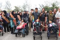 Antara peserta istimewa yang menyertai program Walk With Me 2.0 (WWM 2.0) anjuran Fakulti Undang-Undang dan Hubungan Antarabangsa UniSZA pada Sabtu.