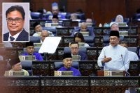 Anwar Ibrahim yang juga Menteri Kewangan, membentangkan Belanjawan 2027 di Dewan Rakyat pada Jumaat. Foto Bernama (Gambar kecil: Azrie) 