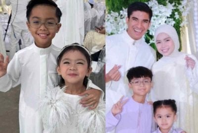 Ayden dan Ara meluahkan rasa gembira apabila bakal menerima kehadiran ahli keluarga baharu susulan perkahwinan ibu mereka dengan Syed Saddiq. 