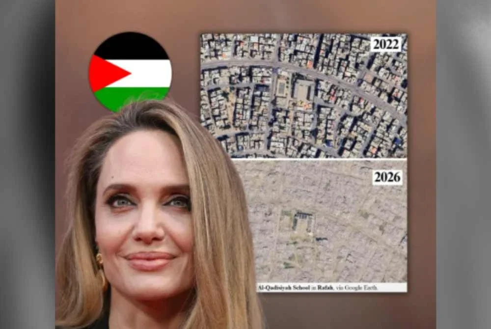 Imej satelit memaparkan keadaan terkini Gaza dikongsikan menerusi hantaran di media sosialnya.
