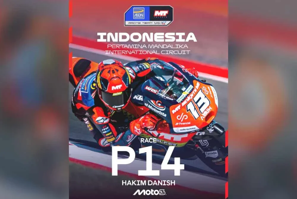 Hakim Danish raih dua mata di Mandalika Hakim Danish raih dua mata di Mandalika