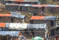 Keadaan di kem pelarian Rohingya Moynardhora, Cox’s Bazar, Bangladesh. Foto Agensi