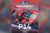 Hakim Danish menamatkan perlumbaan GP Indonesia di tempat ke-14.