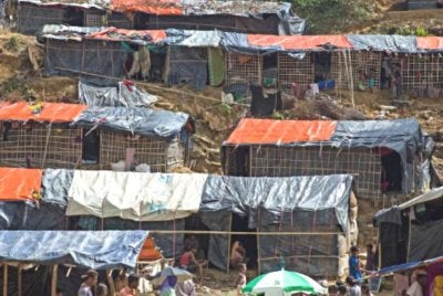 Keadaan di kem pelarian Rohingya Moynardhora, Cox’s Bazar, Bangladesh. Foto Agensi