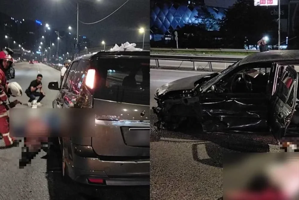 Dua individu maut manakala lima cedera dalam kemalangan di Jalan Penyajak U1/45B, Hicom-Glenmarie Industrial Park, Shah Alam pada awal pagi Isnin.