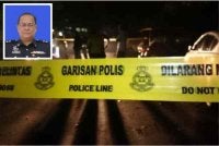 Lelaki maut ketika mencuri kabel elektrik bawah tanah milik TNB di jalan besar Kilometer 21, Felda Adela menghala ke Sungai Rengit, di sini, pada Isnin. Gambar kecil: Yusof Othman