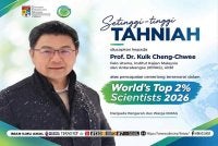 IKMAS UKM merakamkan ucapan tahniah kepada Cheng-Chwee yang tercalon dalam senarai "2 peratus Saintis Teratas di Seluruh Dunia" bagi tahun 2026.