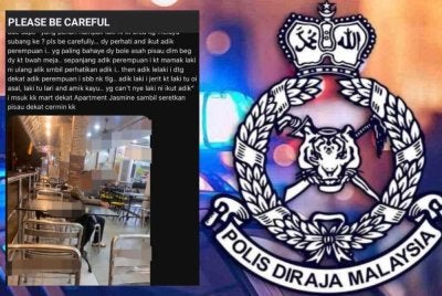 Suspek sebelum ini didakwa mengekori seorang individu menerusi hantaran dimuat naik menerusi media sosial.