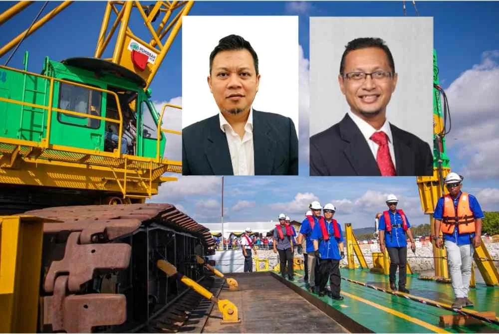 Penekanan pembangunan LuMIC di Lumut berpotensi meningkatkan kekuatan ekonomi maritim di koridor barat Semenanjung Malaysia, terutama dalam pengurusan pelabuhan, logistik perdagangan dan perkhidmatan rantaian bekalan. Dari kiri, Dr Mohd Faisol, Dr Nuradli Ridzwan Shah.