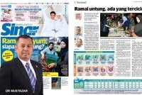 Laporan Sinar Harian pada Ahad.
