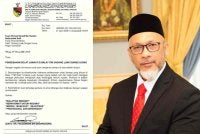 Surat tersebar berkenaan ke keputusan solat Jumaat di Balai Undang Luak Sungei Ujong dan Fauzdinaim (kanan)
