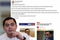 Hantaran Akmal Saleh di Facebook pada Selasa.