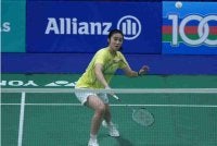 Ler Qi garang hari pertama di Arena Tertutup Kompleks Sukan EduCity pada Selasa. FOTO: BAM