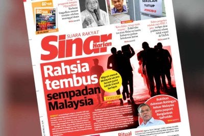 Laporan eksklusif Sinar Harian pada Isnin.