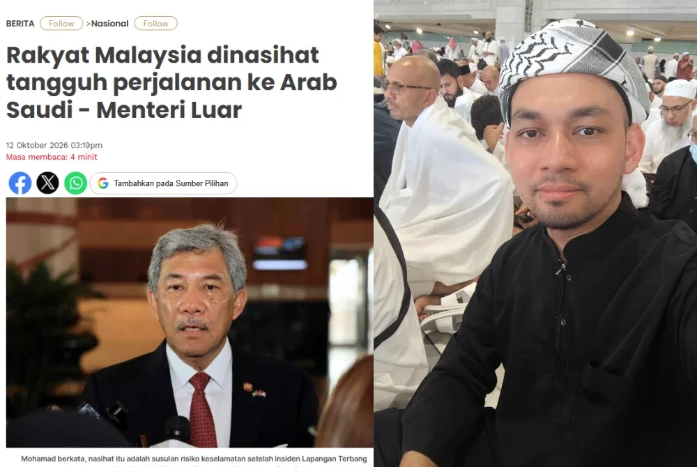 Laporan Sinar Harian dan Mohd Farid (kanan).
