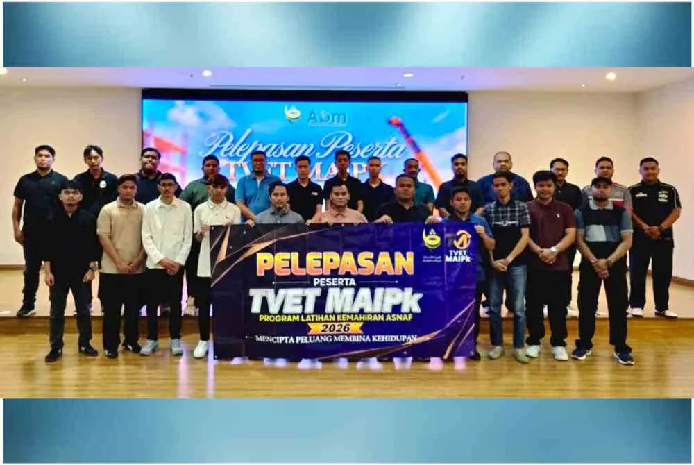 Seramai 40 belia asnaf yang terpilih bagi mengikut program TVET MAIPk dalam bidang pembinaan dengan peruntukan RM380,000.
