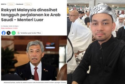 Laporan Sinar Harian dan Mohd Farid (kanan).