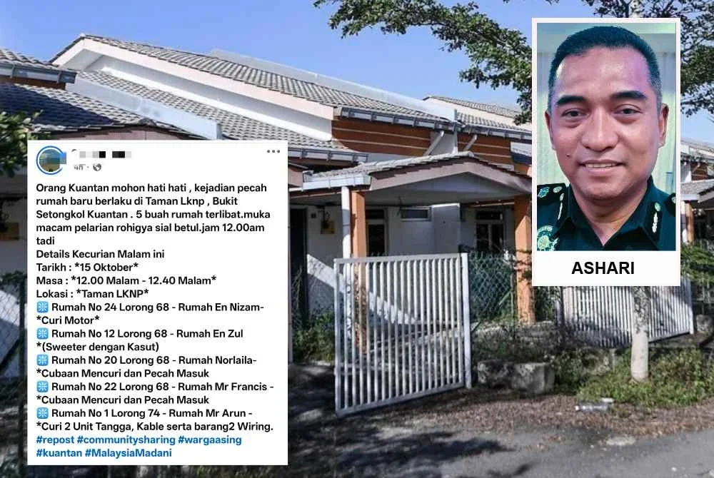 Hantaran berhubung kejadian yang tular di Facebook.