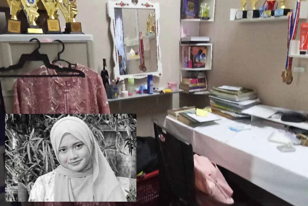 Barang milik arwah Irene Sofiya yang masih tidak terusik di rumah datuknya di Kampung Parit Selamat, Yong Peng, Batu Pahat.