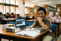 Ilmu juga membantu kita memahami mengapa sesuatu berlaku dan bagaimana kita boleh bertindak dengan lebih bijaksana. Gambar hiasan janaan AI.