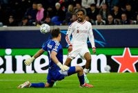 Barcola mucul wira Liverpool apabila meledak hatrik ketika menentang LASK. Foto Agensi