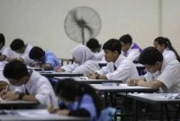 Pelaksanaan UASA yang dijadualkan pada minggu hadapan ditangguhkan susulan situasi jerebu masih melanda negara. Foto hiasan 