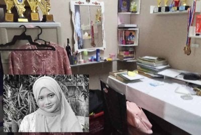 Barang milik arwah Irene Sofiya yang masih tidak terusik di rumah datuknya di Kampung Parit Selamat, Yong Peng, Batu Pahat.