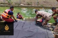 Kehilangan seorang lelaki yang dipercayai memancing di tepi Tasik Bukit Raja di sini terungkai apabila mayatnya ditemukan terapung di tasik berkenaan pada Jumaat. Foto BBP Klang Utara
