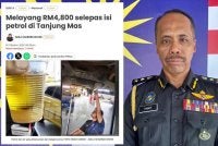 Tangkap layar laporan Sinar Harian berhubung kerosakan kereta seorang peniaga selepas mengisi petrol di Kota Bharu. 