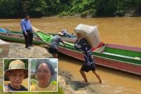 Bot panjang masih menjadi pilihan penduduk sebagai pengangkutan utama. Gambar kecil: Henry Pulutan, Biana Angasab