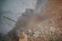 Keadaan mayat bayi yang tidak sempurna sifat ketika ditemukan dalam longkang di Kawasan Perumahan Padang Setengge, Hulu Terengganu pada Jumaat. Gambar: - FOTO: Ihsan pembaca