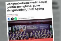 Laporan Sinar Harian mengenai titah Sultan Ibrahim.