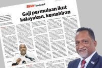 Laporan Sinar Harian pada Sabtu. Gambar kecil: Syed Hussain 