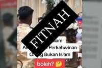 Sebelum ini, tular penyebaran semula klip video lama Saifuddin melakukan upacara perkahwinan sivil pasangan bukan Islam sehingga mendapat perhatian umum. Foto Facebook Jabatan Pendaftaran Negara