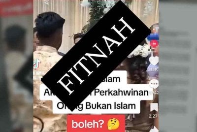 Sebelum ini, tular penyebaran semula klip video lama Saifuddin melakukan upacara perkahwinan sivil pasangan bukan Islam sehingga mendapat perhatian umum. Foto Facebook Jabatan Pendaftaran Negara