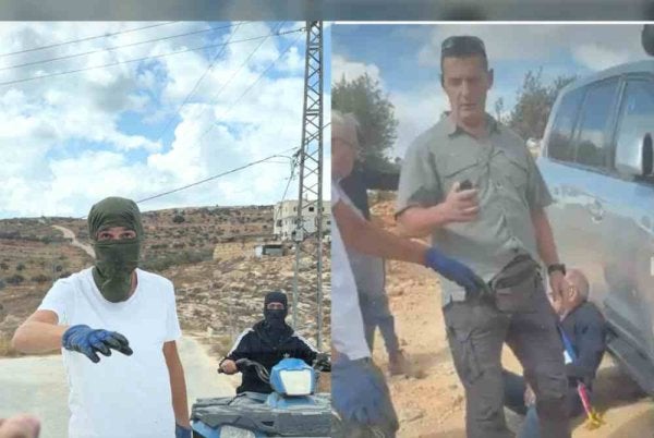 Penceroboh haram Israel melakukan provokasi di lokasi kejadian bagi menakut-nakutkan delegasi dan orang awam yang datang membantu.