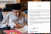 Kenyataan yang dikongsikan Tun Dr Mahathir menerusi Facebook miliknya. Foto FB Dr. Mahathir bin Mohamad